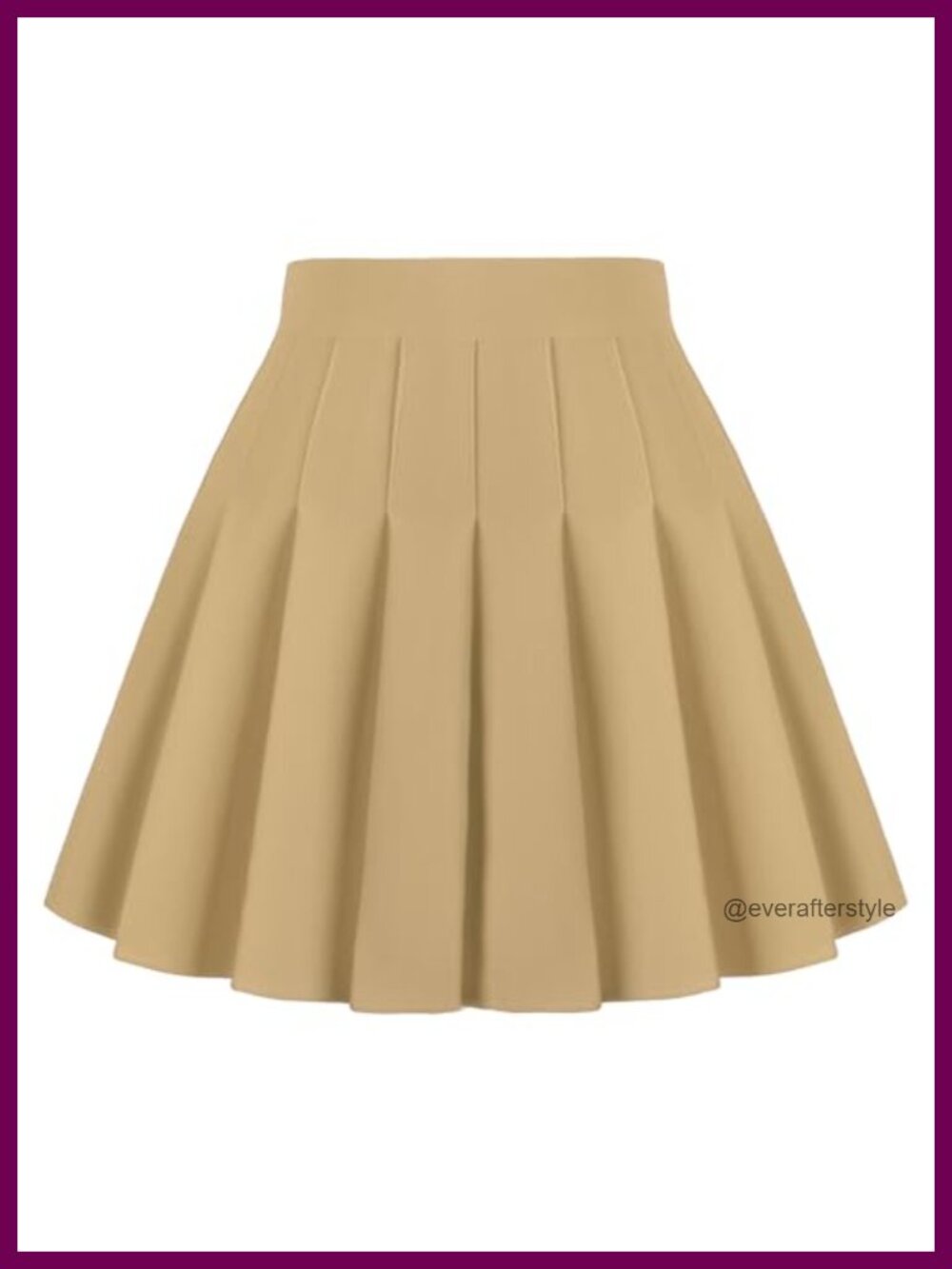 Pleated A-Line Mini Tennis Skirt Elastic High Waist Active Skort